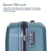3 Piece Luggage Sets Lightweight Suitcase With Two Hooks, Spinner Wheels, Tsa Lock, (20/24/28) - Dark Green - Image 11
