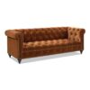 Alto - Tufted Chesterfield Sofa - Burnt Orange - Image 2