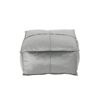 Nati - Square Pouf Ottoman And Floor Cushion - Smoke - Image 6