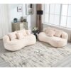 Bean Bag Sofa Lazy Sofa Comfort Lounger High Back Chair For Adults And Kids, Indoor & Outdoor - Beige - Image 14