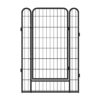 16 Panels Heavy Duty Metal Playpen With Door, Dog Fence Pet Exercise Pen For Outdoor - Black - Image 13