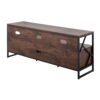 Folia - Contemporary TV Stand - Walnut / Black - Image 4