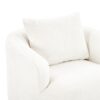 360° Swivel Barrel Sofa Chair With Throw Pillow, Chenille Upholstered Accent Chair - Beige - Image 18