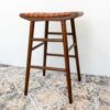 Maya - Genuine Leather Stool - Rustic / Tan - Image 4