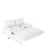 Queen Pull Out Sofa Bed, 3 In 1 Convertible Sleeper Sofa Multifunctional Velvet Loveseat Bed - Gray - Image 4