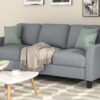 Living Room Furniture Loveseat Sofa And 3 Seat Sofa - Gray - Image 10