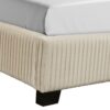 King Upholstered Elegant Design Bed - Beige - Image 4