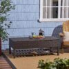 Regent - Storage Bench With Metal Rack - Brown Multi - Image 4
