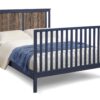 Connelly - 4 In 1 Convertible Crib - Midnight Blue / Vintage Walnut - Image 6