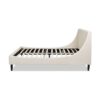 Aspen - Queen Vertical Tufted Modern Headboard Platform Bed Set - French Beige - Image 3