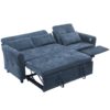 2 In 1 Sofa, 3 Seater Sofa With Sofa Bed And Reversible Recliner - Blue - Image 16