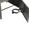 Elegant Cast Aluminum Square Fire Table With Fire Glass And Cover - Antique Bronze - Image 7