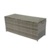 Outdoor Storage Box, 113 Gallon Wicker Patio Deck Boxes With Lid, Outdoor Cushion Storage For Kids Toys, Pillows, Towel, Wicker - Gray - Image 7