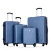 Luggage 4 Piece Lightweight Suitcase With Rotating Wheels, 24" And 28" With Tsa Lock, (16/20/24/28) - Blue - Image 11