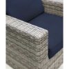 Club Chair (Set of 2) - Brown Gray / Navy Blue - Image 4