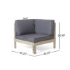 Brava - X Back Corner Chair - Light Gray - Image 2