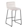 Casper - Fixed Height Contemporary Counter Stool (Set of 2) - Black / Cream - Image 2