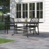 64" Square Dining Table - Dark Lava Bronze - Image 6