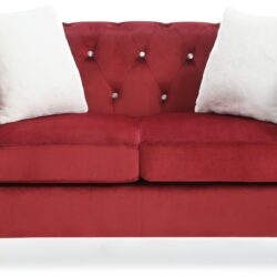 Stylish Loveseat For Modern Living - Burgundy