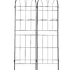 2 Pack Metal Garden Trellis Rustproof Trellis For Climbing Plant Outdoor Flower Support - Black - Image 10