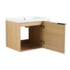 Modern 24" Bathroom Vanity Sink Combo With Spacious Storage And Construction - Oak - Image 14