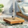 Ralph - Square Umbrella Base - Teak - Image 4