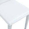 (Set of 4) Backrest Chairs With Silver Metal Legs The Perfect Combination, Suitable For Minimalist And Modern Home Styles - White / Silver - Image 13
