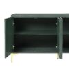 Modern Light Luxury Style Large Storage Space Sideboard With 4 Doors And Rebound Device - Olive Green - Image 9