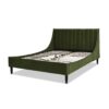 Aspen - Queen Vertical Tufted Modern Headboard Platform Bed Set - Olive Green - Image 4
