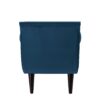 Alma - Tufted Flared Arm Entryway Bench - Teal Blue - Image 3