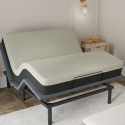 Gel Comfort - 12" Short Queen Soft Mattress - Black / Gray