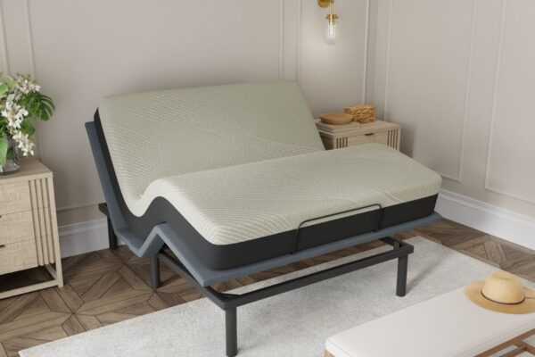 Gel Comfort - 12" Short Queen Soft Mattress - Black / Gray