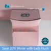 1.1 / 1.60 Gpf Dual-Flush One Piece Toilet, Water-Saving Elongated Comfort Height Floor Mounted, Soft Close 1000 Gram Map Flushing Score Toilet 23T01-Rs - Rose - Image 8