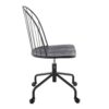Riley - Farmhouse Adjustable High Back Office Chair - Black - Image 2