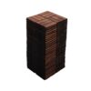 Acacia Wood Interlocking Deck Tiles Checker Pattern, 10 Piece Square Acacia Hardwood Outdoor Flooring For Patio, Bancony, Pool Side - Brown - Image 24