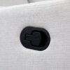 Pronto - Swivel Glider Recliner With Pillow - Blanco - Image 5