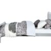Louis Philippe - 4 Piece Queen Bedroom Set Bed (No Mirror) - Silver Gray - Image 8