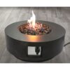 Fiber Reinforced Propane Gas Outdoor Fire Pit Table With Lid - Charcoal - Image 3