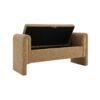 Modern Teddy Bed End Bench With Arms And Storage, Upholstered Large Foot Rest Stool, Comfy Window Vanity Bench For Living Room, Dorm, Coffee Table, Teddy - Coffee - Image 7