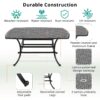 64" Square Dining Table - Dark Lava Bronze - Image 5