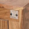 Boho Handcrafted 3 Door Sideboard, Carved Texture & Artisanal Charm - Natural - Image 13