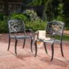 Cast Aluminum Dining Chair With Hand Crafted Details - Copper - Image 4