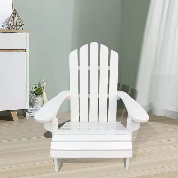Outdoor Or Indoor Children Adirondack Chair - White