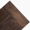 Tranquilizer - Outdoor Bench With Slat Panel Design (Set of 2) - Dark Brown / White - Image 8