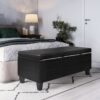 Afton - Storage Ottoman Bench - Midnight Black - Image 7