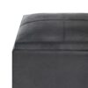 Rockwood - Cube Storage Ottoman With Tray - Distressed Black - Image 6