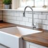 Stainless Steel High Arc Kitchen Faucet With Pull Down Sprayer - Brushed Nickel - Image 3