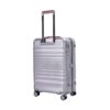 20" Carry On Luggage Lightweight Suitcase Tsa Lock USB Port Luggage Wheel Lock Artificial Leather Top Handle Spinner Wheels - Silver - Image 9