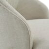 Counter Stool With Swivel Seat, Upholstery And Solid Wood Legs - Cream - Image 7