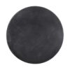 Outdoor Lightweight Concrete End Table With Natural Texture - Matte Black - Image 6